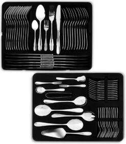 Bestekset 12 Persoons - 72-delig - Vaatwasserbestendig - Edelstaal - Roestvrijstaal 7 Bestekset 12 Persoons - 72-delig - Vaatwasserbestendig - Edelstaal - Roestvrijstaal -AMEFA Winkel 1048x1200