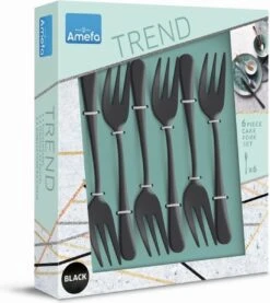 Amefa Taartvorkjes - 6 Stuks - Zwart 7 Amefa Taartvorkjes - 6 Stuks - Zwart -AMEFA Winkel 1071x1200