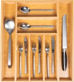 Bamboe Bestekbak Van Coninx 41x47cm | Besteklade | Bestekhouder | Opbergbak | Duurzaam | Voor Laden Van 47cm Diep -AMEFA Winkel 1081x1200