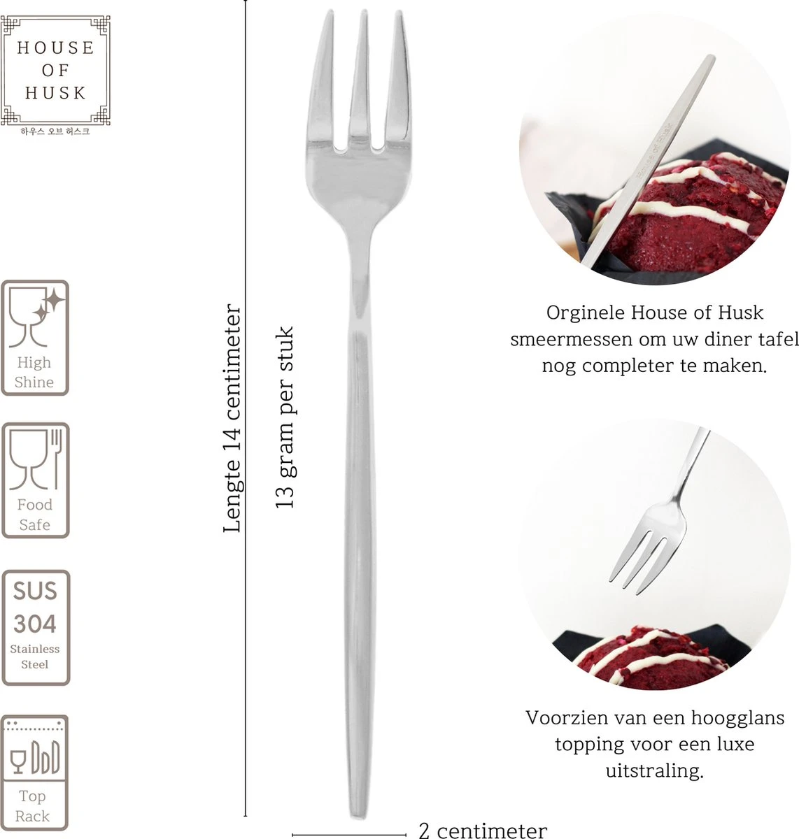 House Of Husk® Zilveren Gebaksvorkjes - Dessertvorken - Taartvorkjes - Cocktailvorken - Klein Vorkjes - 12 Stuks - RVS - 14cm 2 House Of Husk® Zilveren Gebaksvorkjes - Dessertvorken - Taartvorkjes - Cocktailvorken - Klein Vorkjes - 12 Stuks - RVS - 14cm - Afbeelding 2