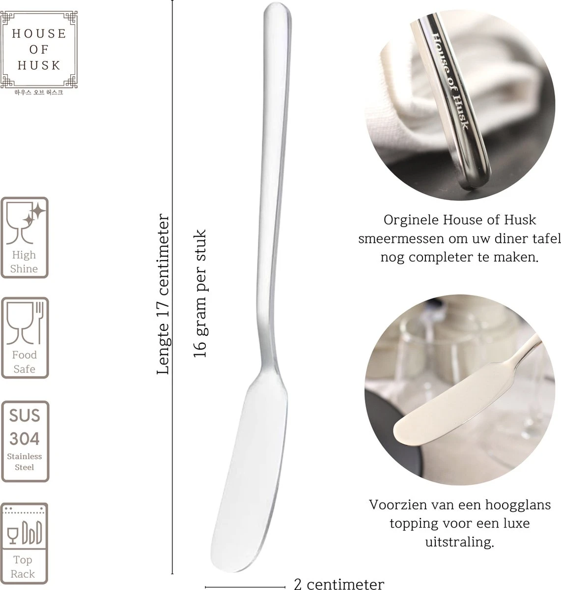 House Of Husk Botermesjes Set - Zilver - RVS - Botermes - Smeermessen - Tapas Mesjes - 6 Stuks 2 House Of Husk Botermesjes Set - Zilver - RVS - Botermes - Smeermessen - Tapas Mesjes - 6 Stuks - Afbeelding 2