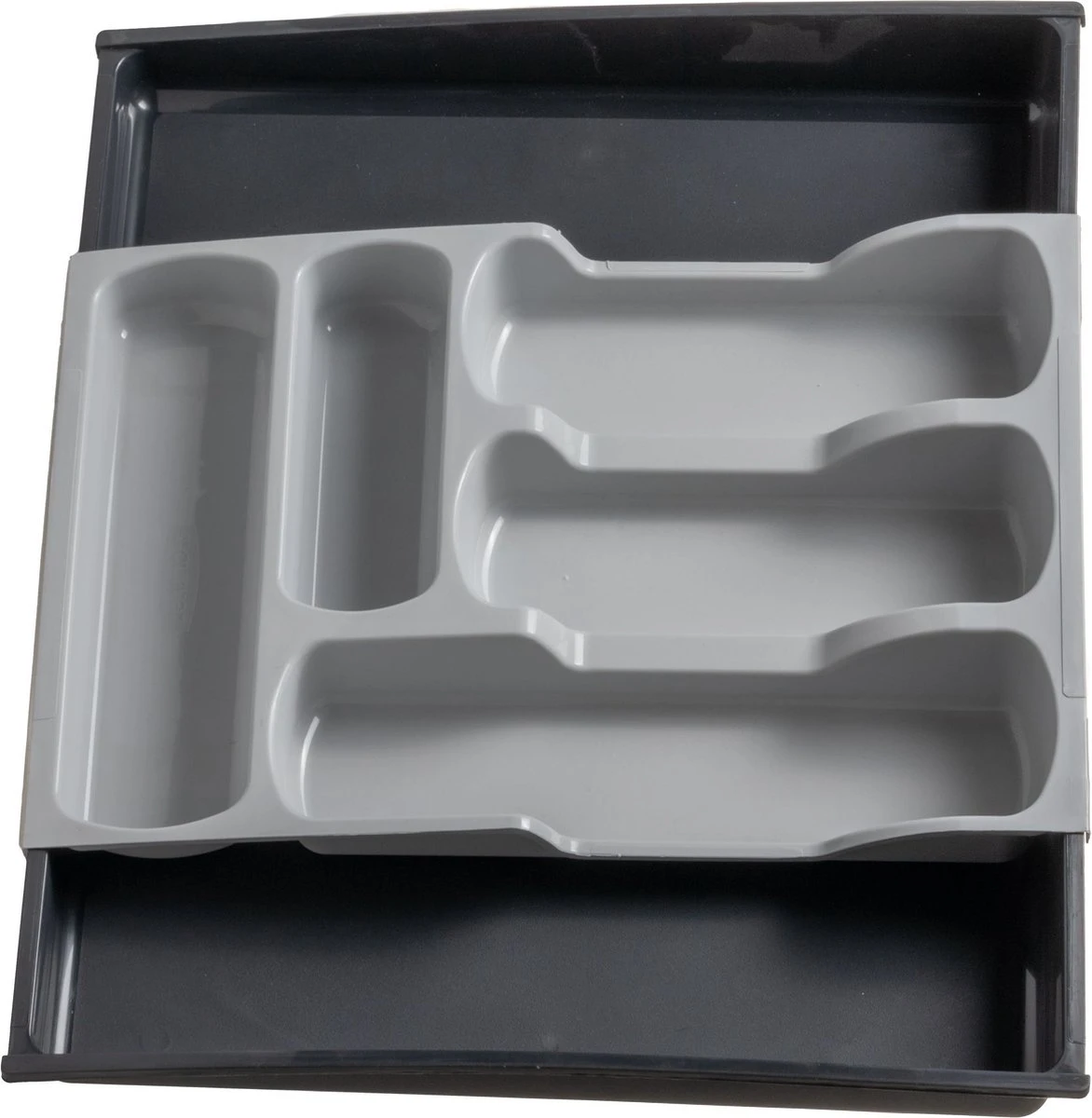 Curver Bestekbak - 5 Vaks - Uitschuifbaar Naar 7 Vaks - 42x30/52x6 Cm 5 Curver Bestekbak - 5 Vaks - Uitschuifbaar Naar 7 Vaks - 42x30/52x6 Cm - Afbeelding 5