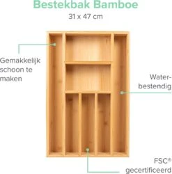 Coninx Bestekbak Bamboe 31CM Breed - Besteklade - Opbergbak - Duurzaam - Voor Laden Vanaf 47cm Diep 13 Coninx Bestekbak Bamboe 31CM Breed - Besteklade - Opbergbak - Duurzaam - Voor Laden Vanaf 47cm Diep -AMEFA Winkel 1185x1200 2
