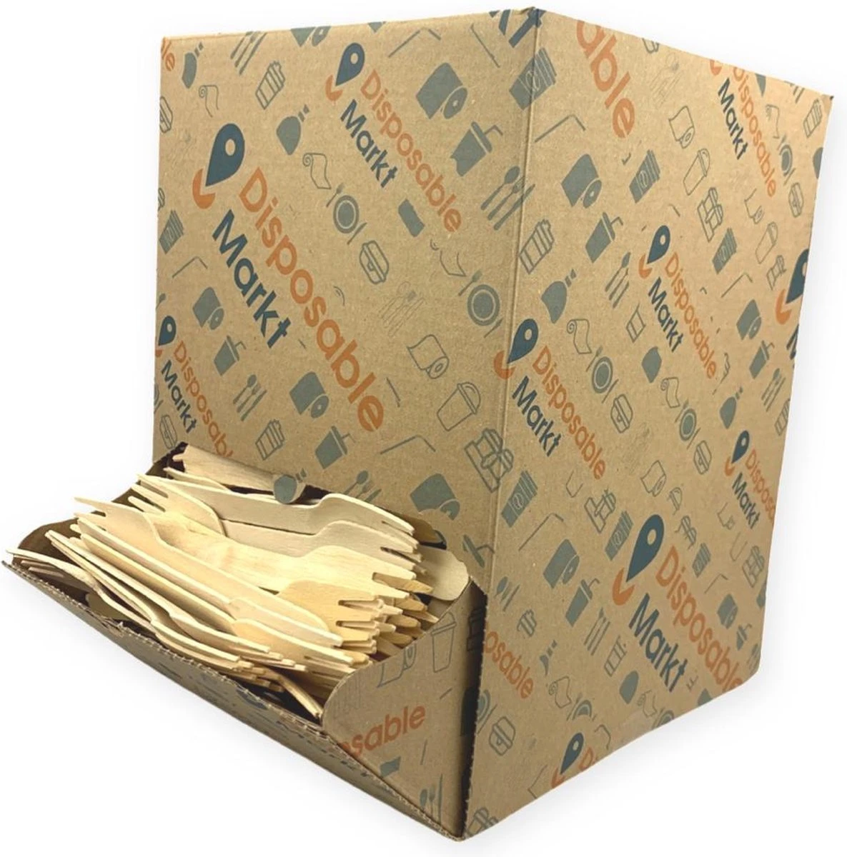 750 Stuks Houten Vork In Dispenser Box - Houten Bestek - Vorken - Bio Vorken - Hout In Dispenserdoos - Dispenser Doos Bestek - Karton Dispenser - Papier Dispenser Box Met Bestek - Cutlery - Biologisch Afbreekbaar - Milieuvriendelijk - FSC - Wegwerp 4 750 Stuks Houten Vork In Dispenser Box - Houten Bestek - Vorken - Bio Vorken - Hout In Dispenserdoos - Dispenser Doos Bestek - Karton Dispenser - Papier Dispenser Box Met Bestek - Cutlery - Biologisch Afbreekbaar - Milieuvriendelijk - FSC - Wegwerp - Afbeelding 4