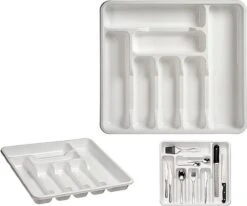 Kunststof Bestekbak/bestekhouder 7-vaks Wit 42 X 39 Cm - Keukenlade/besteklade Inzetbakken 8 Kunststof Bestekbak/bestekhouder 7-vaks Wit 42 X 39 Cm - Keukenlade/besteklade Inzetbakken -AMEFA Winkel 1200x1001