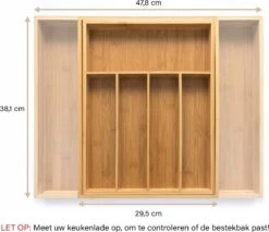 Budu Uitschuifbare Bamboe Bestekbak #38 (38 Cm Diep) - Bestekcassette Hout - Besteklade - 38 X 29,5 - 47,8 Cm - 5/7 Vakken 13 Budu Uitschuifbare Bamboe Bestekbak #38 (38 Cm Diep) - Bestekcassette Hout - Besteklade - 38 X 29,5 - 47,8 Cm - 5/7 Vakken -AMEFA Winkel 1200x1033 1