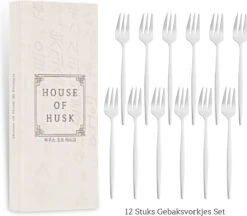 House Of Husk® Zilveren Gebaksvorkjes - Dessertvorken - Taartvorkjes - Cocktailvorken - Klein Vorkjes - 12 Stuks - RVS - 14cm 10 House Of Husk® Zilveren Gebaksvorkjes - Dessertvorken - Taartvorkjes - Cocktailvorken - Klein Vorkjes - 12 Stuks - RVS - 14cm -AMEFA Winkel 1200x1048 3