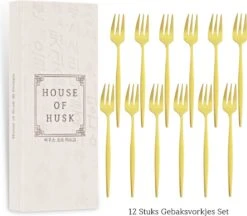 House Of Husk® Gouden Gebaksvorkjes - Dessertvorken - Taartvorkjes - Cocktailvorken - Klein Vorkjes - 12 Stuks - RVS - 14cm 10 House Of Husk® Gouden Gebaksvorkjes - Dessertvorken - Taartvorkjes - Cocktailvorken - Klein Vorkjes - 12 Stuks - RVS - 14cm -AMEFA Winkel 1200x1049 2