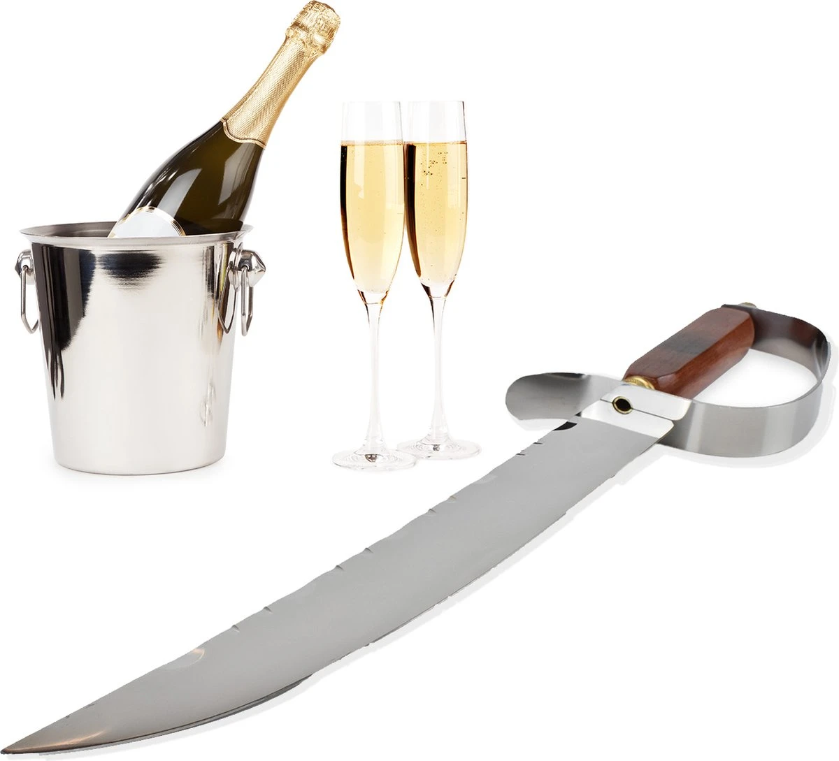 Dymund® Sabreer Sabel - RVS - Professioneel Champagnesabel - Incl. Bewaardoos - 44,5 Cm 1 Dymund® Sabreer Sabel - RVS - Professioneel Champagnesabel - Incl. Bewaardoos - 44,5 Cm