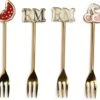 Riviera Maison RM Summer Small Forks 4 Pieces - Roestvrij Staal - 15.5x4.0x1.0 Cm
