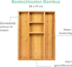 Coninx Bestekbak Bamboe 36CM Breed - Besteklade - Opbergbak - Duurzaam - Voor Laden Vanaf 47cm Diep 14 Coninx Bestekbak Bamboe 36CM Breed - Besteklade - Opbergbak - Duurzaam - Voor Laden Vanaf 47cm Diep -AMEFA Winkel 1200x1118 4
