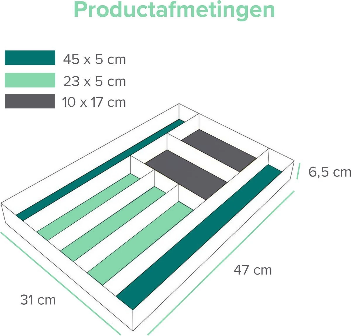 Coninx Bestekbak Bamboe 31CM Breed - Besteklade - Opbergbak - Duurzaam - Voor Laden Vanaf 47cm Diep 5 Coninx Bestekbak Bamboe 31CM Breed - Besteklade - Opbergbak - Duurzaam - Voor Laden Vanaf 47cm Diep - Afbeelding 5