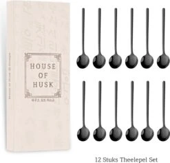 House Of Husk® Theelepels Set - Theelepeltjes - Koffielepels - Koffielepeltjes - RVS - 13cm - 12 Stuks - Zwart 14 House Of Husk® Theelepels Set - Theelepeltjes - Koffielepels - Koffielepeltjes - RVS - 13cm - 12 Stuks - Zwart -AMEFA Winkel 1200x1150