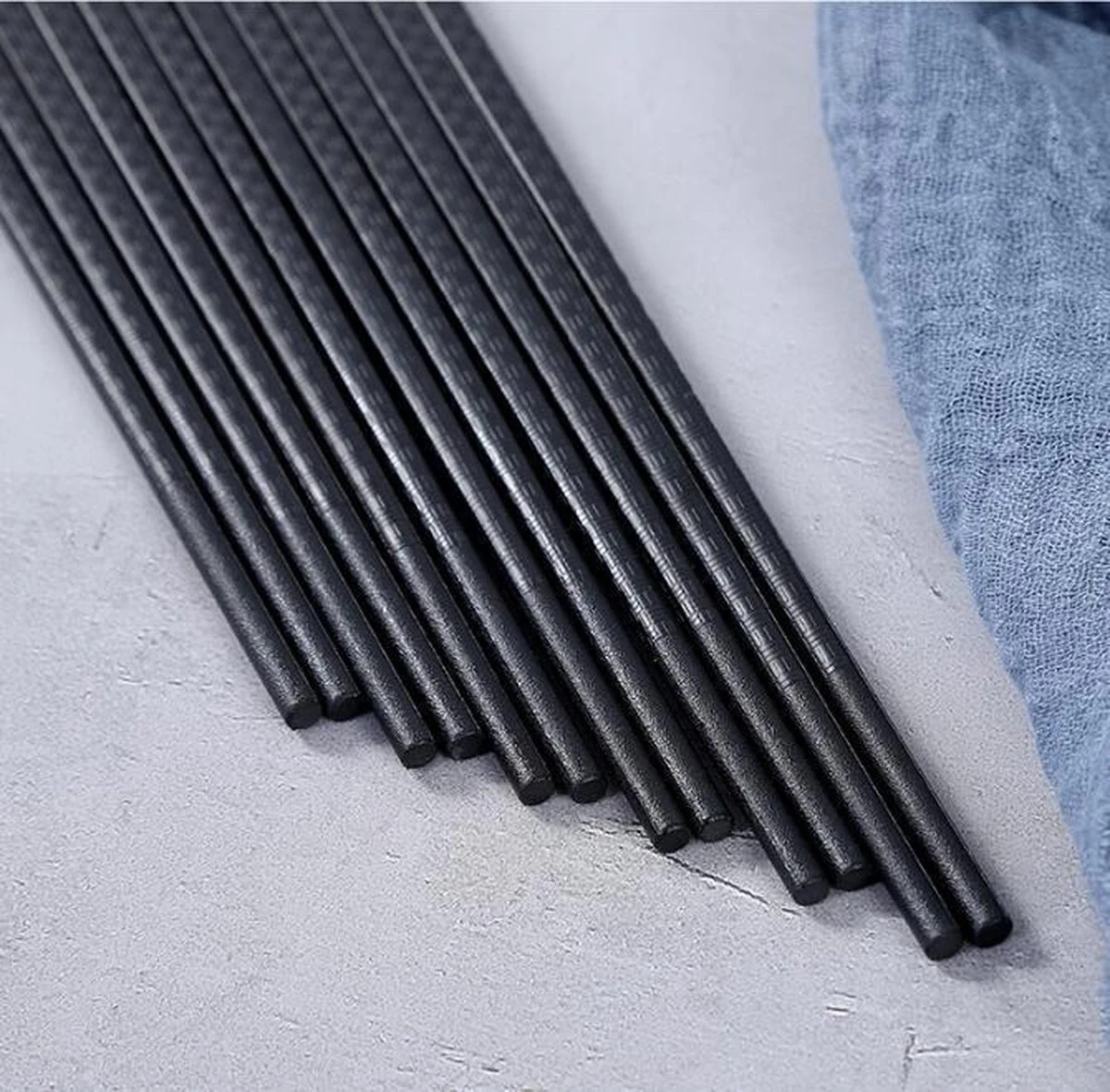 4 Setjes Luxe Zwarte Sushi Eetstokjes 3 4 Setjes Luxe Zwarte Sushi Eetstokjes - Afbeelding 3