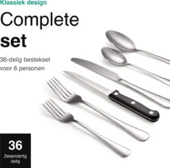 Vivid Green Bestekset (36-delig) - Bestek Set 6 Persoons - Lepels, Messen, Vorken En Steakmessen - Vaatwasserbestendig - RVS 13 Vivid Green Bestekset (36-delig) - Bestek Set 6 Persoons - Lepels, Messen, Vorken En Steakmessen - Vaatwasserbestendig - RVS -AMEFA Winkel 1200x1184