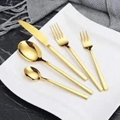 Cadeau 30-delige Gouden Zilverwerk Set Bestekset, Velaze 18/10 Roestvrijstalen Gebruiksvoorwerpen Service Voor 6 Personen Inclusief Dinerlepel, Diner Vork, Diner Mes, Dessertvork En Theelepel, Spiegel Gepolijst Ontwerp 27 Cadeau 30-delige Gouden Zilverwerk Set Bestekset, Velaze 18/10 Roestvrijstalen Gebruiksvoorwerpen Service Voor 6 Personen Inclusief Dinerlepel, Diner Vork, Diner Mes, Dessertvork En Theelepel, Spiegel Gepolijst Ontwerp -AMEFA Winkel 1200x1200 109