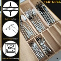 Toivo Kitchen Bestekset 4 Persoons - 24 Delig - Lepels Messen Vorken & Steakmessen - Vaatwasserbestendig - Zilver / RVS - Serviessets -AMEFA Winkel 1200x1200 123