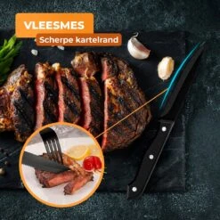 Strex Bestekset 6 Persoons - Zwart - 36-delig - Roestvrij Staal - Lepels, Messen, Vorken En Steakmessen - Hoogwaardige Kwaliteit 15 Strex Bestekset 6 Persoons - Zwart - 36-delig - Roestvrij Staal - Lepels, Messen, Vorken En Steakmessen - Hoogwaardige Kwaliteit -AMEFA Winkel 1200x1200 14