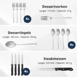 Veluw Bestekset 4 Persoons - Barcelona Bestekset 24 Delig - RVS 18/0 -AMEFA Winkel 1200x1200 146
