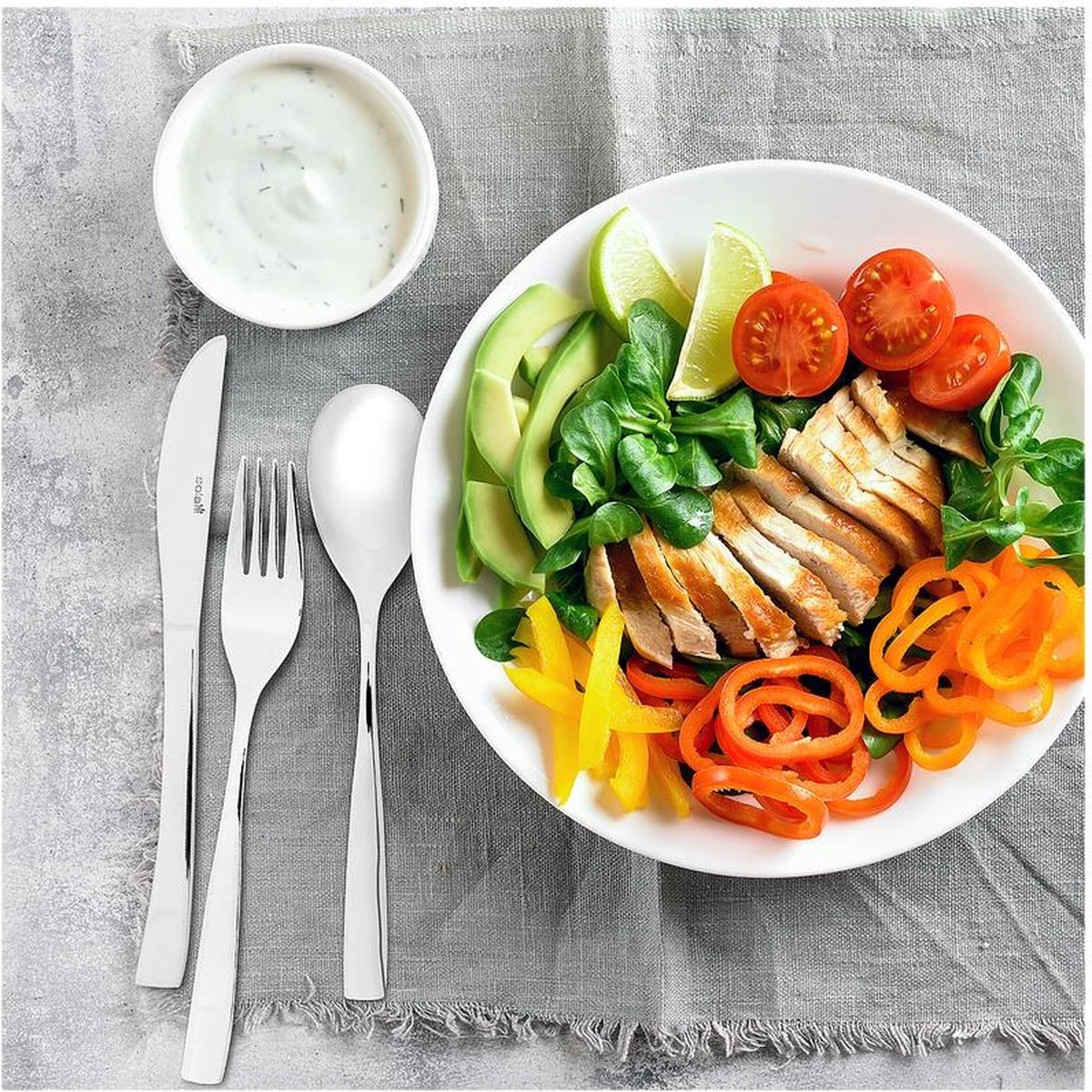 Sola Bestekset Sevilla - Economy - 6 Persoons - 39 Delig - Zilver Chroomstaal 18/0 - RVS 3 Sola Bestekset Sevilla - Economy - 6 Persoons - 39 Delig - Zilver Chroomstaal 18/0 - RVS - Afbeelding 3