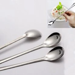 Latte Machiato Lepels – RVS Lange Yoghurt, Dessert Of Koffie Lepeltjes – KELERINO. - Set Van 12 Stuks -AMEFA Winkel 1200x1200 301