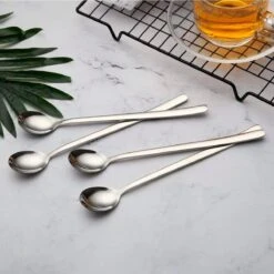 House Of Husk Latte Macchiato Lepels Set - Lange Theelepels - Koffielepels - Longdrinklepels - Sorbetlepels - Barlepel - RVS - 6 Stuks - 20CM - Zilver 16 House Of Husk Latte Macchiato Lepels Set - Lange Theelepels - Koffielepels - Longdrinklepels - Sorbetlepels - Barlepel - RVS - 6 Stuks - 20CM - Zilver -AMEFA Winkel 1200x1200 309