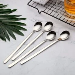 House Of Husk Latte Macchiato Lepels Set - Lange Theelepels - Koffielepels - Longdrinklepels - Sorbetlepels - Barlepel - RVS - 6 Stuks - 20CM - Zilver 17 House Of Husk Latte Macchiato Lepels Set - Lange Theelepels - Koffielepels - Longdrinklepels - Sorbetlepels - Barlepel - RVS - 6 Stuks - 20CM - Zilver -AMEFA Winkel 1200x1200 310