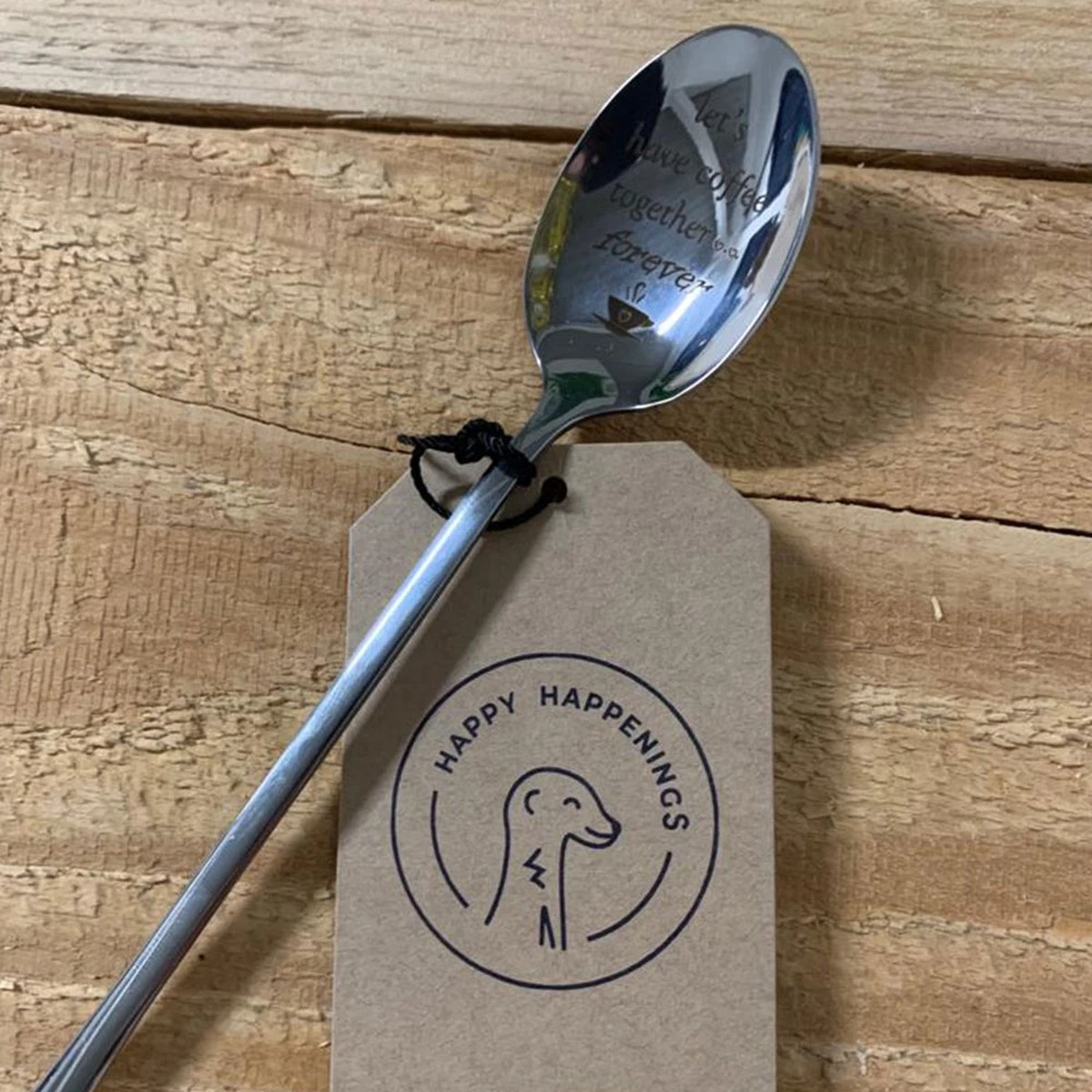 Merkloos Lepel Met Tekst - "Let's Have Coffee Together Forever" - 19.5cm - Valentijn Cadeau Voor Hem Of Haar - Valentijnsdag Verrassing - Versierde Lepel - Lange Lepel - Cadeautje 4 Merkloos Lepel Met Tekst - "Let's Have Coffee Together Forever" - 19.5cm - Valentijn Cadeau Voor Hem Of Haar - Valentijnsdag Verrassing - Versierde Lepel - Lange Lepel - Cadeautje - Afbeelding 4