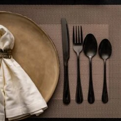 OEC Kitchen Bestekset 36-delig - Zwart - 6 Persoons - Steakmessen - Messen - Vorken - Lepels - RVS 11 OEC Kitchen Bestekset 36-delig - Zwart - 6 Persoons - Steakmessen - Messen - Vorken - Lepels - RVS -AMEFA Winkel 1200x1200 37