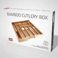 Gadgy Uitschuifbare Bestekbak - Uitschuifbare Bestekcassette Hout - Besteklade - Ladeverdeler - 6/8 Vakken - Bamboe -AMEFA Winkel 1200x1200 377
