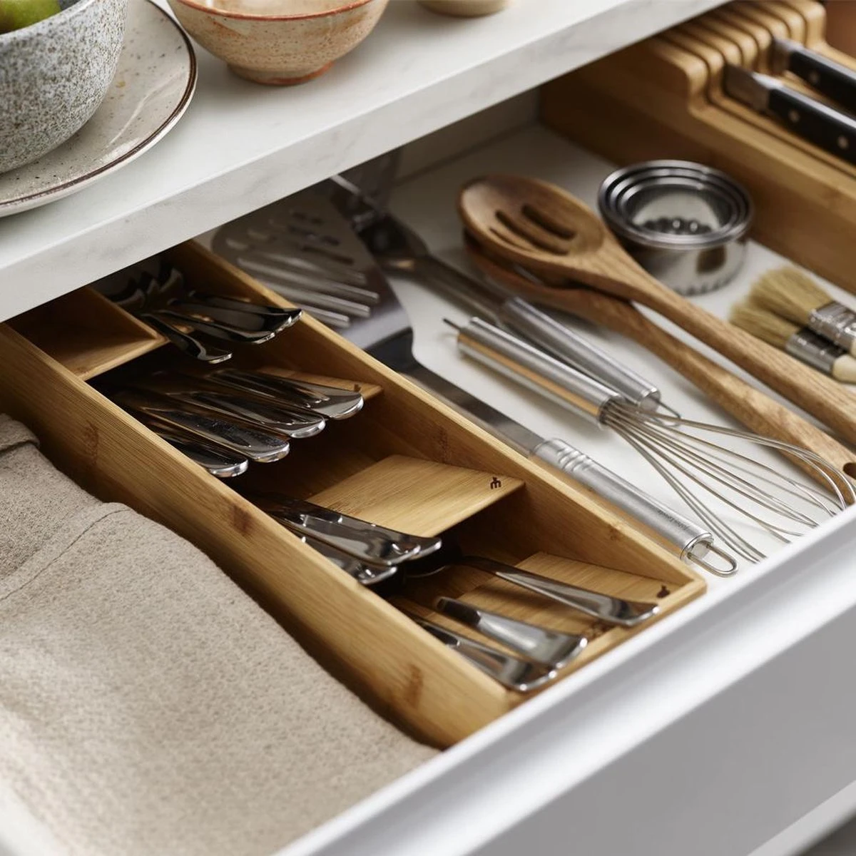 Joseph Joseph Bestek Organizer Bamboe 5-vaks - Small 5-vaks - Sorteervakken, Klaar Voor Gebruik, Duurzaam 3 Joseph Joseph Bestek Organizer Bamboe 5-vaks - Small 5-vaks - Sorteervakken, Klaar Voor Gebruik, Duurzaam - Afbeelding 3