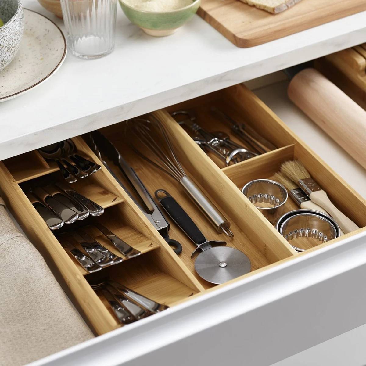 Joseph Joseph Bestek Organizer Bamboe 5-vaks - Small 5-vaks - Sorteervakken, Klaar Voor Gebruik, Duurzaam 11 Joseph Joseph Bestek Organizer Bamboe 5-vaks - Small 5-vaks - Sorteervakken, Klaar Voor Gebruik, Duurzaam - Afbeelding 11