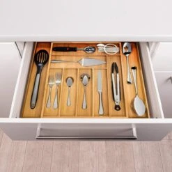 ACAZA Uitschuifbare Bestekbak In Bamboe Hout, Besteklade Met 7 Tot 9 Vakken, Ladeverdeler, Opbergbak, Bestekcassette, Verstelbaar 15 ACAZA Uitschuifbare Bestekbak In Bamboe Hout, Besteklade Met 7 Tot 9 Vakken, Ladeverdeler, Opbergbak, Bestekcassette, Verstelbaar -AMEFA Winkel 1200x1200 406