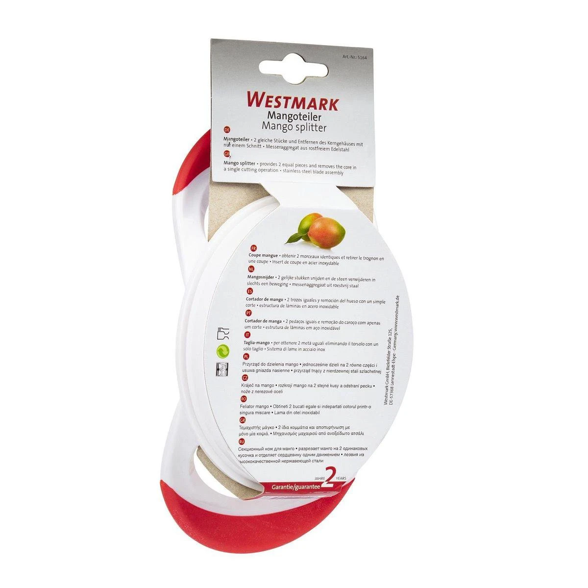 Westmark Mangosnijder 20 X 10,5 X 6,5 Cm - Kunststof - RVS 6 Westmark Mangosnijder 20 X 10,5 X 6,5 Cm - Kunststof - RVS - Afbeelding 6