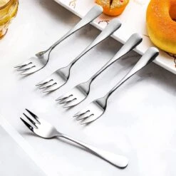 House Of Husk® Gebaksvorkjes - Dessertvorken - Taartvorkjes - Cocktailvorken - Klein Vorkjes - 12 Stuks - RVS - Zilver -AMEFA Winkel 1200x1200 489