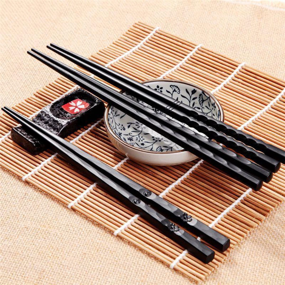 KELERINO. Chopsticks Set (2 Stokjes) - Eetstokjes Sushi - Bloemen 3 KELERINO. Chopsticks Set (2 Stokjes) - Eetstokjes Sushi - Bloemen - Afbeelding 3