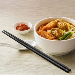 Alheco 6 Paar Koreaanse Chopsticks - Eetstokjes - Metaal / RVS - Zwart -AMEFA Winkel 1200x1200 530