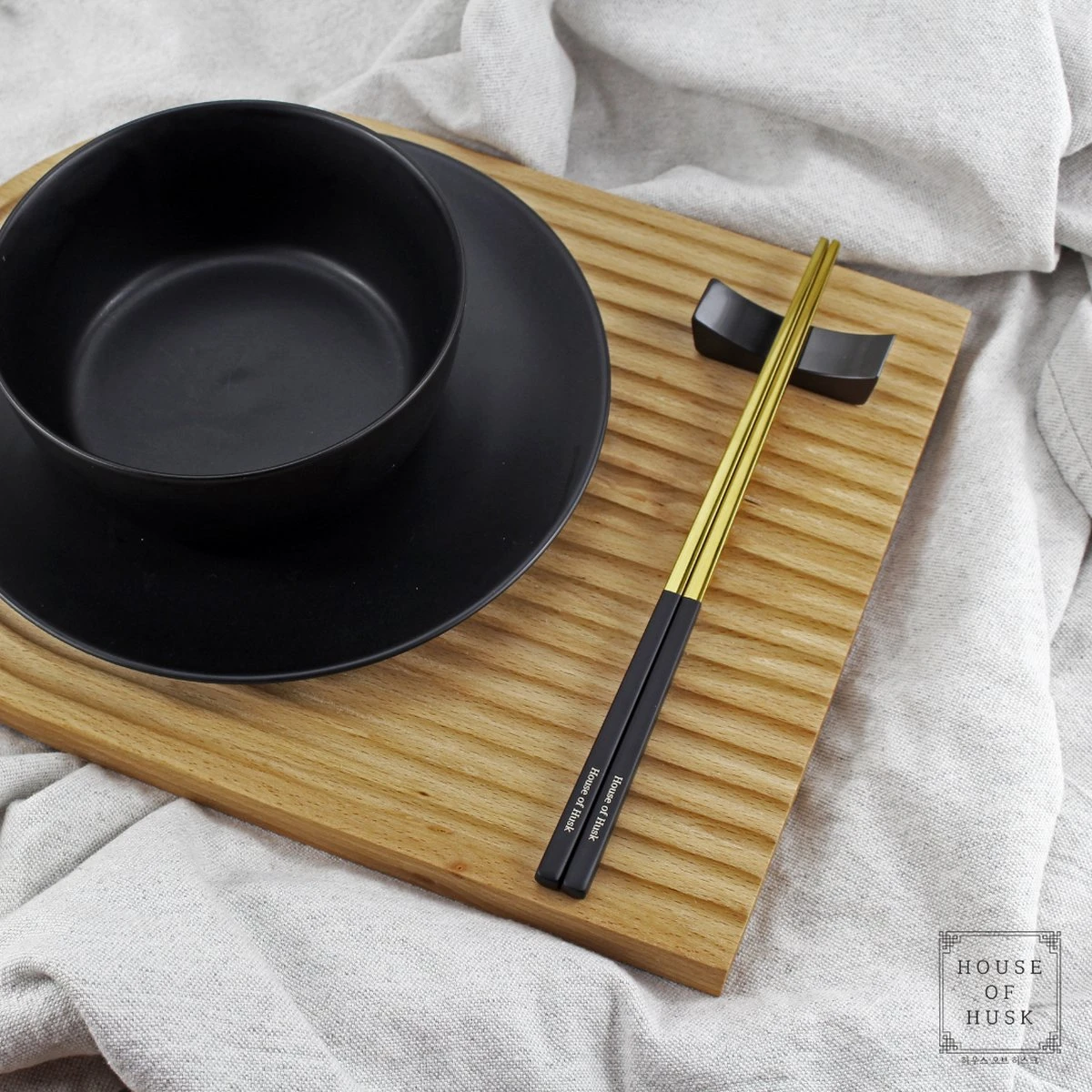 House Of Husk Eetstokjes Houder Set - Chopstick Holder - Zwart - Sushi Servies - RVS - 5 Stuks 4 House Of Husk Eetstokjes Houder Set - Chopstick Holder - Zwart - Sushi Servies - RVS - 5 Stuks - Afbeelding 4