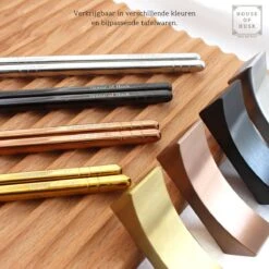 House Of Husk Chopsticks Set - Koreaanse Eetstokjes - Vaatwasserbestendig - RVS - 5 Paar - Zwart 14 House Of Husk Chopsticks Set - Koreaanse Eetstokjes - Vaatwasserbestendig - RVS - 5 Paar - Zwart -AMEFA Winkel 1200x1200 545