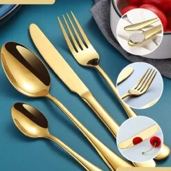SensaHome - 20-Delige Bestek Set - Inclusief Mes/Vork/Lepel - 4 Personen - Goud 38 SensaHome - 20-Delige Bestek Set - Inclusief Mes/Vork/Lepel - 4 Personen - Goud -AMEFA Winkel 1200x1200 55