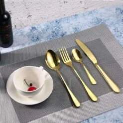 Bestekset 24-delig Goudkleurig - Bestek Voor 6 Personen - Tafelbestek Inclusief Bestekcassette 15 Bestekset 24-delig Goudkleurig - Bestek Voor 6 Personen - Tafelbestek Inclusief Bestekcassette -AMEFA Winkel 1200x1200 67