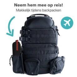 Damster Reisbestek - Verbeterde Versie - Meeneem Bestek Rvs - Reis Bestekset To Go - Incl. Herbruikbare Rietjes - Eenpersoons - Achtdelig - Zwart -AMEFA Winkel 1200x1200 82