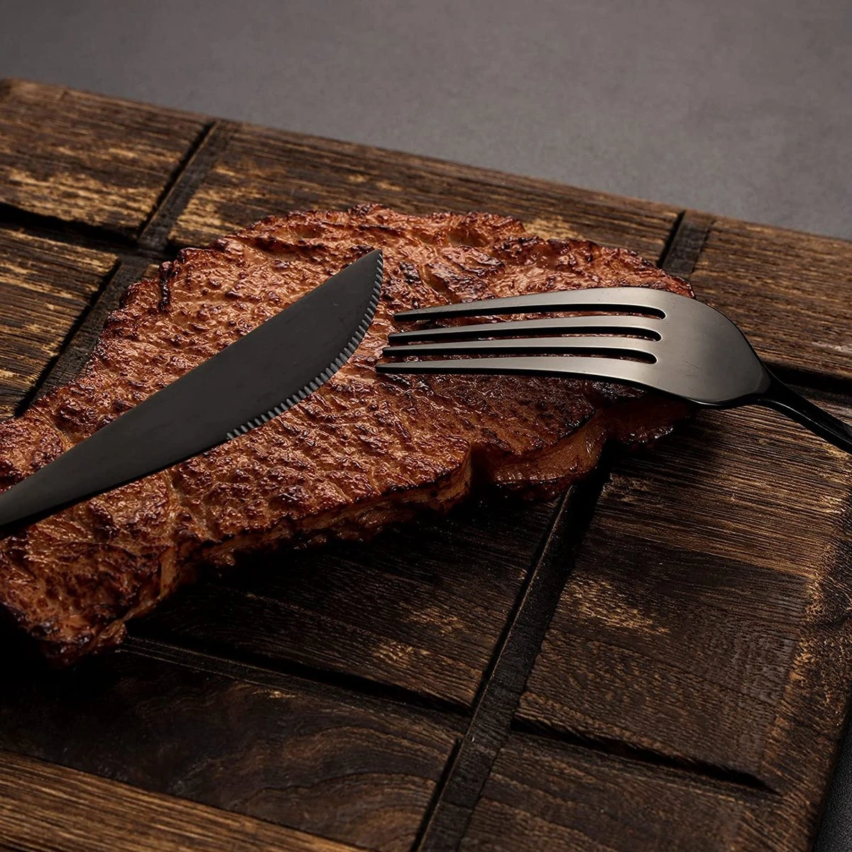 Lopoleis Royal Sam Bestek – Bestekset – Bestekset 6 Persoons – 24 Delig – Zwart – Luxe Bestekset – RVS – Modern Bestek 2 Lopoleis Royal Sam Bestek – Bestekset – Bestekset 6 Persoons – 24 Delig – Zwart – Luxe Bestekset – RVS – Modern Bestek - Afbeelding 2