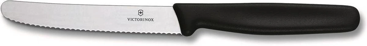 Victorinox Swiss Classic Tafelmessenset - 11cm - 3-delig - Zwart - Gekarteld - RVS En Kunststof 2 Victorinox Swiss Classic Tafelmessenset - 11cm - 3-delig - Zwart - Gekarteld - RVS En Kunststof - Afbeelding 2