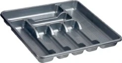 Kunststof Bestekbak/bestekhouder 7-vaks Grijs 42 X 39 Cm - Keukenlade/besteklade Inzetbakken -AMEFA Winkel 1200x620