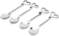 AMEFA Winkel 17 Riviera Maison Theelepels Zilver - With Love.. Spoons - Set Van 4 Stuks