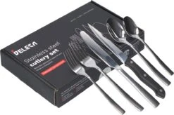 Deleca 8 Persoons Bestekset (48-delig) - Lepels, Messen, Vorken & Steakmessen - Vaatwasserbestendig - Zilver / RVS 18 Deleca 8 Persoons Bestekset (48-delig) - Lepels, Messen, Vorken & Steakmessen - Vaatwasserbestendig - Zilver / RVS -AMEFA Winkel 1200x799 51
