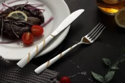 Swiss Pro+ Bestekset In Koffer-72 Delig-12 Persoons-Zwitsers Kwaliteit-Complete Set-100% Roestvrijstaal-Modern Gold -AMEFA Winkel 1200x799 61