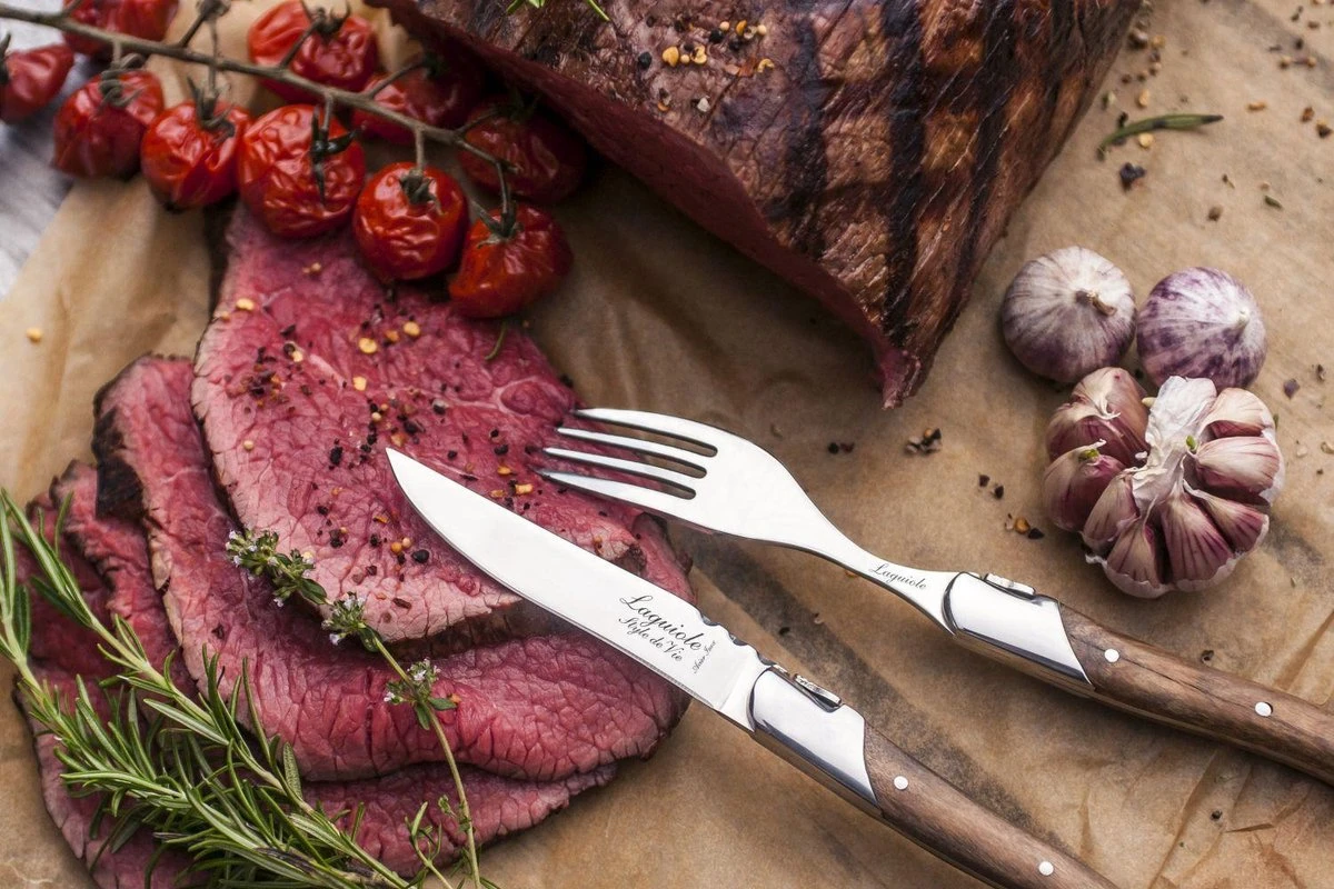 Laguiole Style De Vie Vorken Luxury Line - 6-delig - Olijfhout 4 Laguiole Style De Vie Vorken Luxury Line - 6-delig - Olijfhout - Afbeelding 4