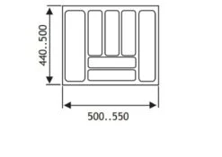 Culinorm Bestekbak - Besteklade - 55 Cm Breed X 50 Cm Diep - Grijs -AMEFA Winkel 1200x850 2